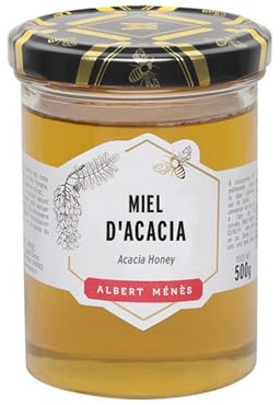 ALBERT MÉNÈS - Miel d’Eucalyptus d’Espagne - Miel Parfumé Pur sans Additifs - Produit de la Ruche - 100% Naturel - Origine Garantie - Bocal en Verre - Parfum Intense - 250g