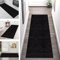 Läufer Teppich Lang Flur rutschfest Waschbar Küche Korridor Teppichläufer Schwarz Dunkelgrau 50X200CM Teppichmatten Küchenläufer Wohnzimmer Kinderzimmer Esszimmer Anpassbare Küchenteppich Meterware