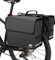 G-raphy Fahrrad Doppeltasche Wasserabweisende Cyling Kofferraum Taschen Fahrrad Rücksitz Rack Tasche mit reflektierendem Streifen (Schwarz - 18L+18L)