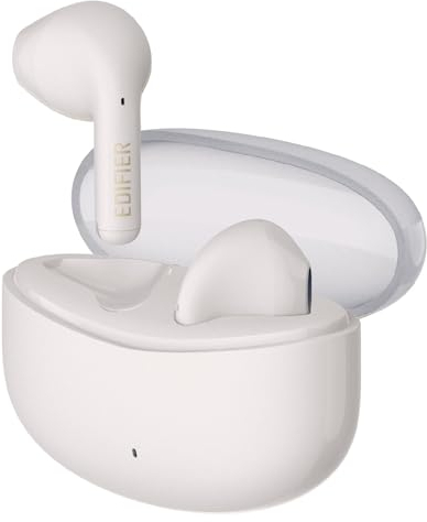 Edifier X2s Bluetooth 5.3 trådlösa in-ear-hörlurar, 13 mm dynamiska drivrutiner, AI omgivande brusreducering, individuellt ljud, IP54 vattentät, rosa