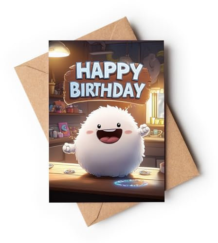 Vensetra Geburtstagskarte mit Umschlag | Birthday card | Mann/Frau/Freundin | Lustig | Glückwunschkarte Happy Birthday