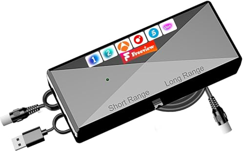 Amplificador de Señal Antena TV Interior 2026, Alta Ganancia Bajo Ruido, Mejora Recepción Digital HD 4K, Elimina Pixelado, Alimentación USB, Compatible con Smart TV y Todas Las Antenas Digitales