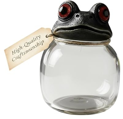 Frascos de boticarios | Contenedores Porta Botellas Diseño De Rana, Tarros De boticarios De Baño - Para Mostrador Cocina Dulces Café Galletas Vanidad Azúcar Harina