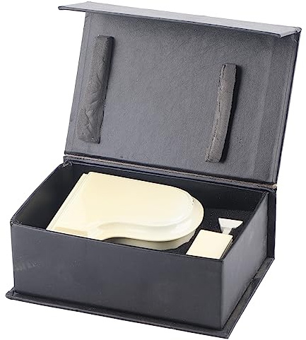 ANKROYU Replica di pianoforte in miniatura in legno con panca e Modello di strumento artigianale Ornamento regalo musicale per musicisti Bianco 10x9x10 cm