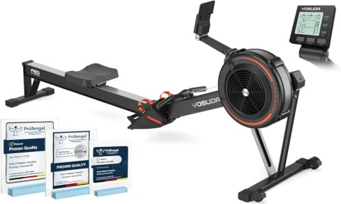 YOSUDA R2 Air Rowing Machine, 10-Level Resistance,Self-Powered Monitor