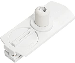 QAZQA Adaptador para lámpara colgante Luxury para carril monofásico blanco Acero/Plástico Alargada Adecuado para LED Max. x Watt