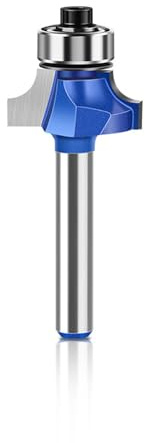 MACHSWON Round Over Router Bits 6mm Shank,Roundover Beading Router Bit,Tungsten Carbide Blades,Corner Rounding Edge-Forming,Round Over Edging Router Bits 4.96mm Radius