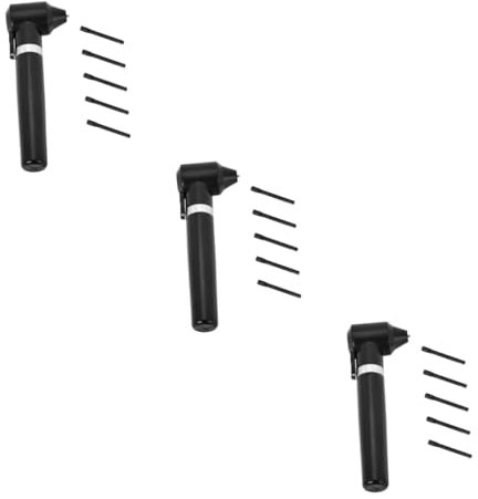 HAPINARY 3pcs Black Stick Blender for Pigment Ink Eyebrow Tint Makeup Pigment Material Hand Mixers Mortar Mixer Replacement Sticks Easy to Use