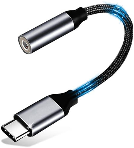 Adattatore jack per cuffie USB C a 3.5mm, Adattatore audio USB C a cavo Dongle Aux, Compatibile con iPhone 16/15/Pro Max, Samsung Galaxy, Google Pixel, iPad Pro, MacBook Pro Air, HuaWei