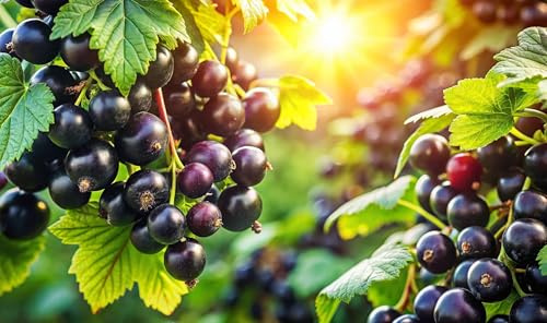 2 Black Currant Seedlings for Planting - Rooted and Ready to Plant (2 Seedlings)