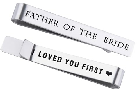Father of the Bride Tie Clip Gifts for Father Dad Wedding Gift from Bride Wedding Tie Clip Gifts for Father of the Bride Dad of the Bride Gifts for Wedding Day Father of the Bride Tie Pin Bar