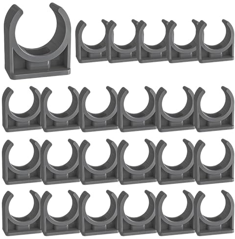 TONGIHS 30 pezzi Clip fisse a forma di U Clip, Fascette Stringitubo, Clip per Tubi, per fissare tubi in acciaio inossidabile, tubi in plastica, tubi in gomma, tubi del gas