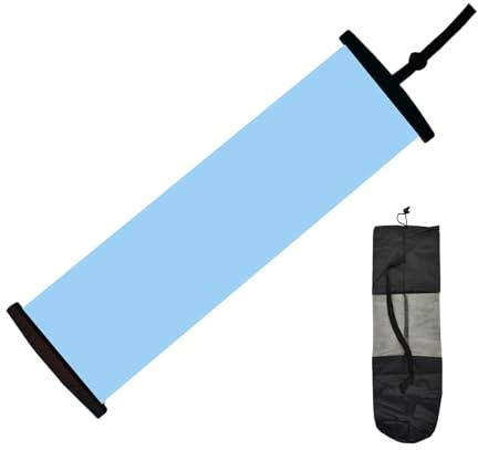 perfk Tabla Deslizante, colchoneta Deslizante, Placa Deslizante, colchoneta de Equilibrio con Botines, Tabla Deslizante de sobre Hielo para esquí, Azul
