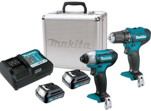 MAKITA CLX224X Combopack 12 V (2 x 1,5 ah) taladro (DF33D) y destornillador de impacto (TD110DZ) No Color