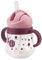 nohlerlife Trinklernbecher für Babymonate 6+, Kinder Trinkflasche, Baby Trinkbecher mit Griffen Auslaufsichere Lecksicher, Baby Strohbecher Soft Auslauf Cup 240ml, BPA frei (Purple)