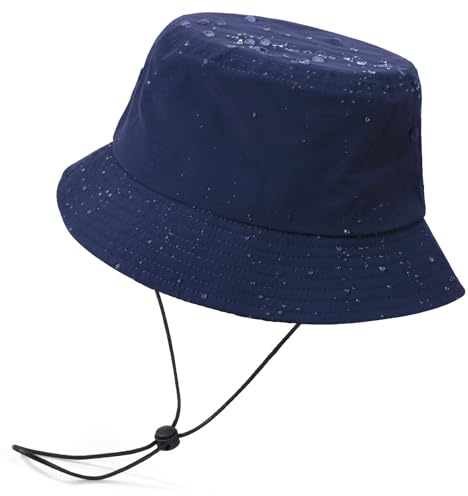 TAGVO Gorra de Pescador Impermeable Sombrero de Sol Plegable Sombrero de Sol al Aire Libre Mujer Sombrero de Verano Visor 56-64CM