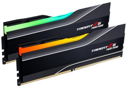 G.SKILL Trident Z5 Neo RGB Series (AMD Expo) DDR5 RAM 48GB (2x24GB) 8000MT/s CL40-48-48-128 1.40V Desktop Computer Memory UDIMM - Matte Black (F5-8000J4048G24GX2-TZ5NR)