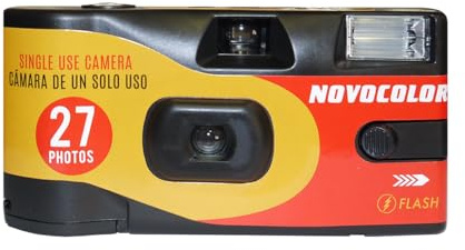 AP Novocolor 400-27 con Flash, Cámara desechable | 27 Exposiciones | Flash Integrado | – Pack de 1