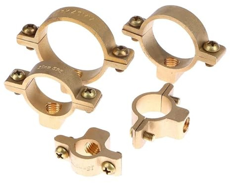 Generic Passar 15 22 28 35 40 Mm OD Rör Mässing M10 Rörklämma Fäste Stödhängare Fast VVS Vatten(22mm)