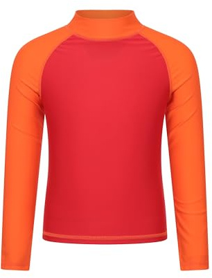 Mountain Warehouse T-Shirt Anti-UV Enfants - Protection UV, Manches Longues, Rashguard séchage Rapide, Maillots de Bain pour garçons et Filles - Printemps été, Plage | Haut de bain léger et à séchage rapide pour garçons et filles, protection contre le soleil avec coutures plates pour la plage