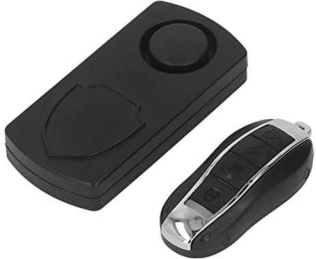 Jonlaki 115dB Motorcykellarm, Stöldskyddsvibrationsrörelsesensor med 3 Klockljud och 7 Nivåer Justerbar Känslighet, för Elcykelmotorcykel