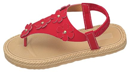 Sandales de plage à fleurs avec séparateur d'orteils, semelle ergonomique pour femmes offrant un soutien de la voûte plantaire, parfaites pour l'été, les promenades et les activités aquatiques