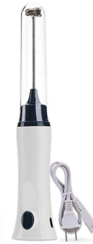 Rechargeable Eggbeater Handheld Stainless Milk Frother Foamer Blender Coffee Mixer with Charging Cable