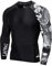 LAFROI Men's Long Sleeve UPF 50+ Baselayer Skins Performance Fit Compression Rash Guard-CLYYB Asym Dragon Size XL