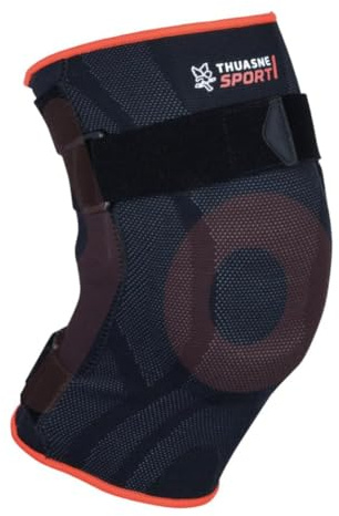 Thuasne Sport - Genouillère Ligamentaire Renforcée - Blessures Ligamentaires, Genou Instable - Montants Articulés Rigides Latéraux - Indice de Maintien 3/3 - Dispositif Médical CE - Taille M