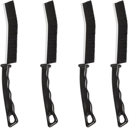 Batheidon Cepillo Limpieza Ranuras,Cepillo para Limpieza de hendiduras,Cepillo para Juntas Azulejos con Cerdas Duras, para Baño, Cocina, Ventanas y Superficies de Difícil Acceso, 4 Piezas