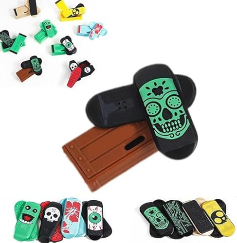 Aakluk Magnetic Mini Fingerboard | 3D Printed Fingerboard Obstacles, Spin, Flipe, and Roll Your Stress Away | Fun, Stress-Relieving & Portable | for Men Women