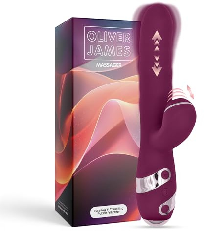 Oliver James Rabbit Vibratore 3-in-1 – Spinta & Picchiettio, 23 Modalità