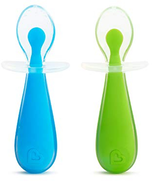Munchkin Weich Schaufel Silikon Training Löffel 2pk