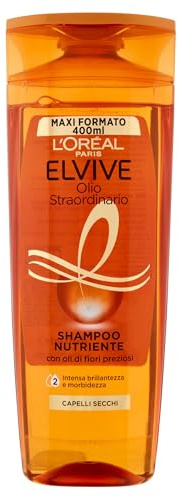 L'OREAL ELVIVE OLIO STRAORDINARIO SHAMPOO 400ML | NUTRIZIONE INTENSA IDEALE CAPELLI SECCHI
