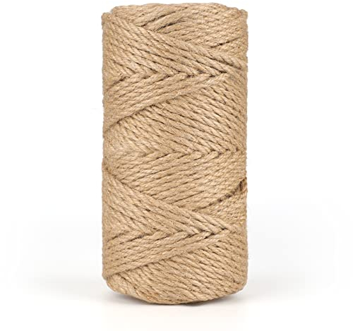 G2PLUS 50M Dick Hanfschnur,5MM Juteschnur Dick Jute Hanfseil,Jute Seil Jutekordel für Camping,Garten und Dekorieren