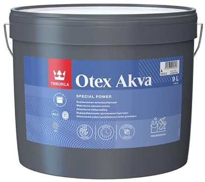 TIKKURILA Otex Akva - Quick Drying & Durable Matt Adhesion Primer (Water-Based) - 10 Litres