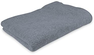 Ehrenkind® Walkdecke | Wolldecke Schurwolle | Babydecke | Kuscheldecke | Bio-Wolle & Bio-Baumwolle | Outdoor Decke | Hellgrau 120x150cm