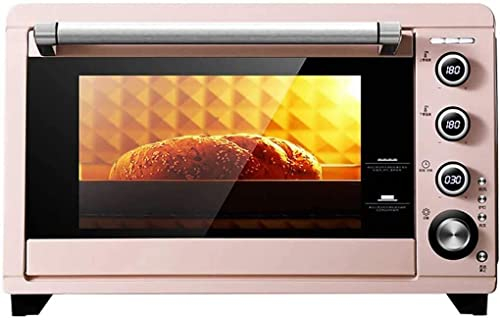 45 liters ugn, elektrisk med temperaturinställning 50–230 ℃ och 120 minuters timer 2000 W 4 mm brödrost ugn med dubbelt glas 8 användbara matlagningsfunktioner