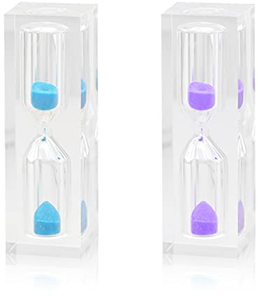 2 Children's Hourglasses, Timer Toothbrush Hourglass, 3-Minute Hourglass Timer, Colorful Hourglass, Creative Hourglass Decoration For Living Room, Bedroom, Office Desk