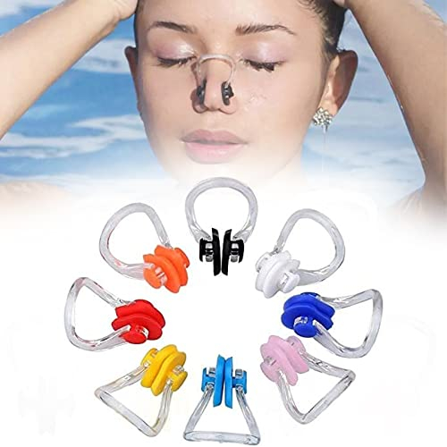 ZLXFT 8 Pince Nez en Silicone,Pince Nez Natation,Clip de Nez,Nose Clips Silikon,Protecteur de Nez pour Natation en Silicone,pour Adultes et Enfants Unisexe