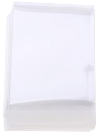 Pack of 100 Clear Card Sleeves for 60x90mm Cards - Transparent Protective Covers