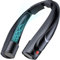 Tomatofrydan Ventilatore da collo portatile, 6000 mAh, 6 velocità, ventilatore a collo portatile, con flusso d'aria a 360°, mani libere, ventilatore USB personale (nero)