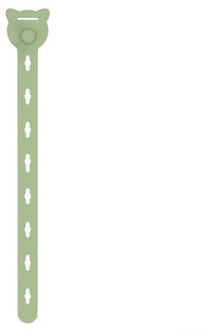 Desiumite Bridas de silicona reutilizables, paquete de 10 organizadores multifuncionales de cables de datos para cables de carga, cables de auriculares, gestión de cables elástica ajustable con