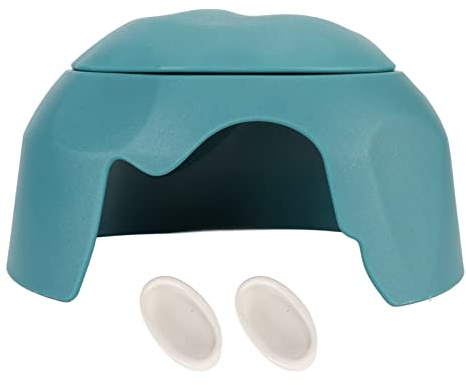 Fuktning Hide Cave Rymlig reptil gömställe med keramisk skål för sköldpaddsödlor Spindlar Säkert plastmaterial 9,6x5,9in
