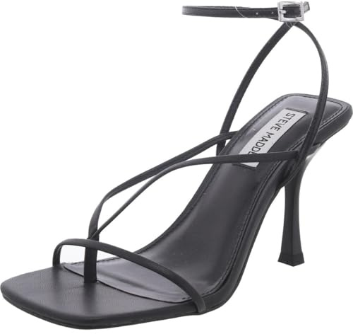 Steve Madden Women's Annie Heeled Sandal, Black, 7 UK