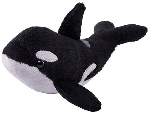 Wild Republic Pocketkins Eco Orca, Stuffed Animal, 5 Inches, Plush Toy, Made from Recycled Materials, Eco Friendly