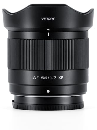 VILTROX 56mm f1.7 XF AF Lens for Fujifilm X-Mount, Standard Prime Lens Compatible with X-T5, X-T4, X-T30 II, X-S10, X-T200, X-H1, X-H2, X-T3, X-T100