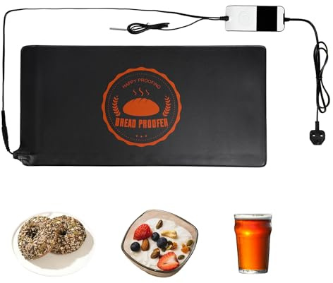 Bourske Bread Proofer Warming Mat, Adjustable Temperature Dough Starter Mat, Sourdough Dough Proofer for Making Bread
