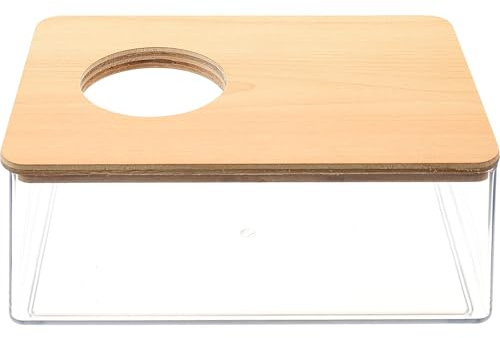 BESPORTBLE Bañera Transparente sin Olor para Hámster Pequeña de Acrílico Reutilizable Caja de Baño de Arena para Colocar Jaula de Mascotas
