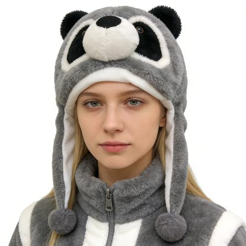 Cappelli a forma di animale per bambini, morbido, caldo, per feste in stile cartone animato, cappello divertente per autunno, Capodanno, uso quotidiano, per interni ed esterni, Ringraziamento